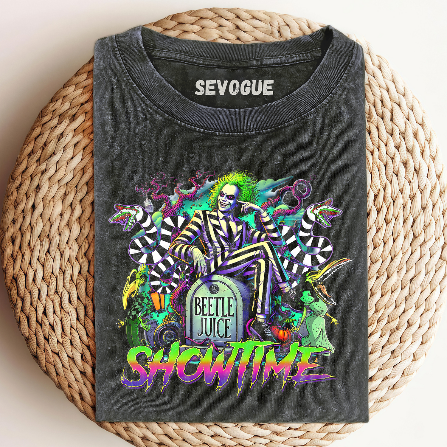 Halloween Beetlejuice Showtime Unisex Tee, Sweatshirt & Hoodie