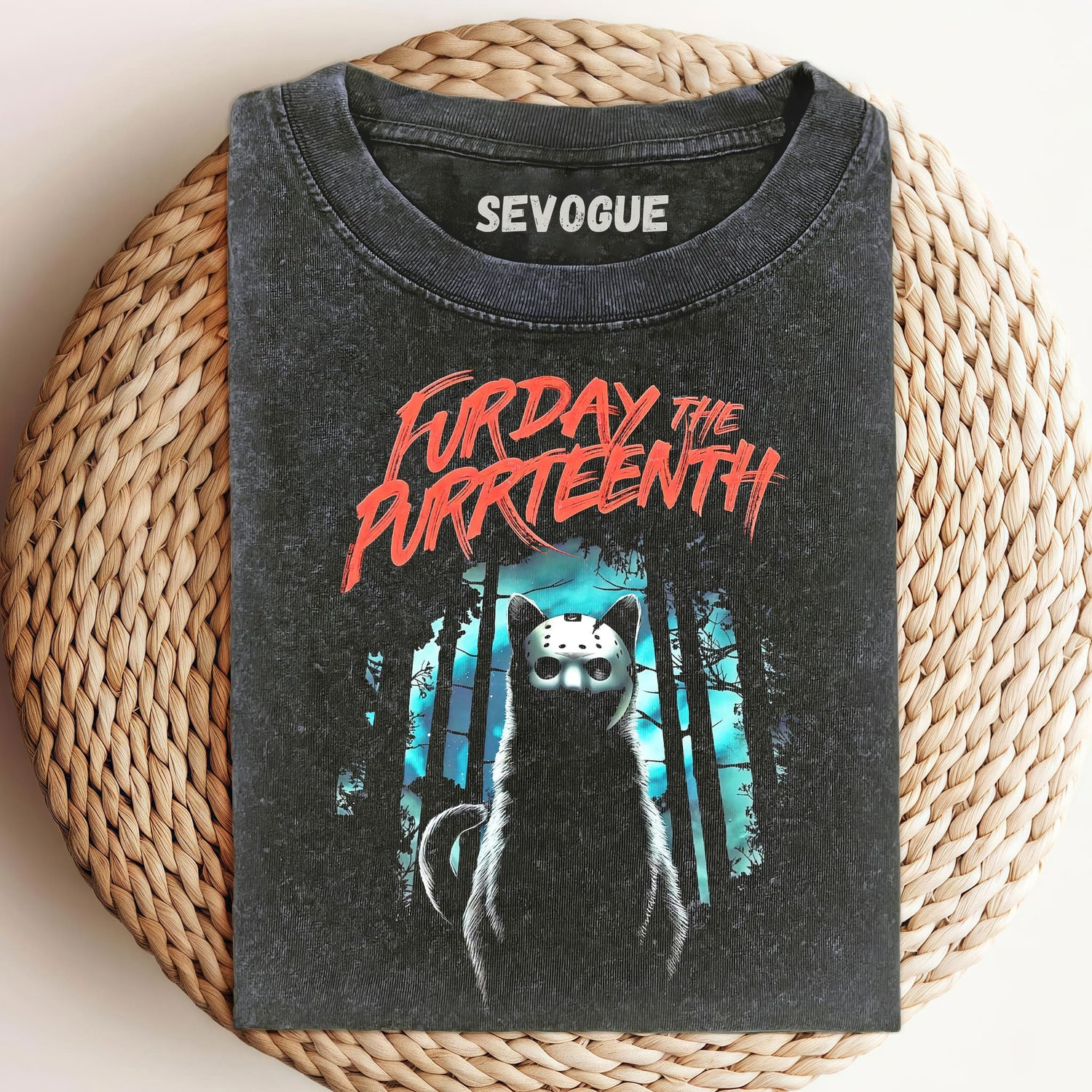 Halloween Retro Cat V5 Unisex Tee, Sweatshirt & Hoodie