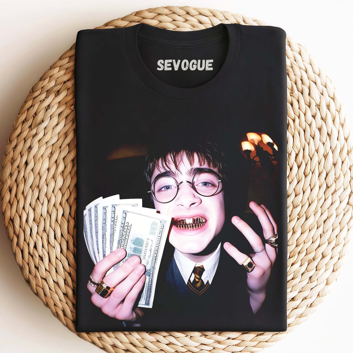 Harry Potter Holding Money Unisex Tee, Sweatshirt & Hoodie