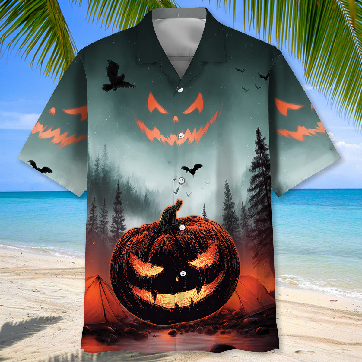 Haunted Lakeside Campground Hawaiian Shirt