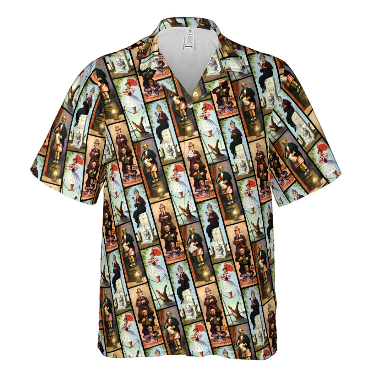 Haunted Mansion Vintage Stretch Pattern Hawaiian Shirt