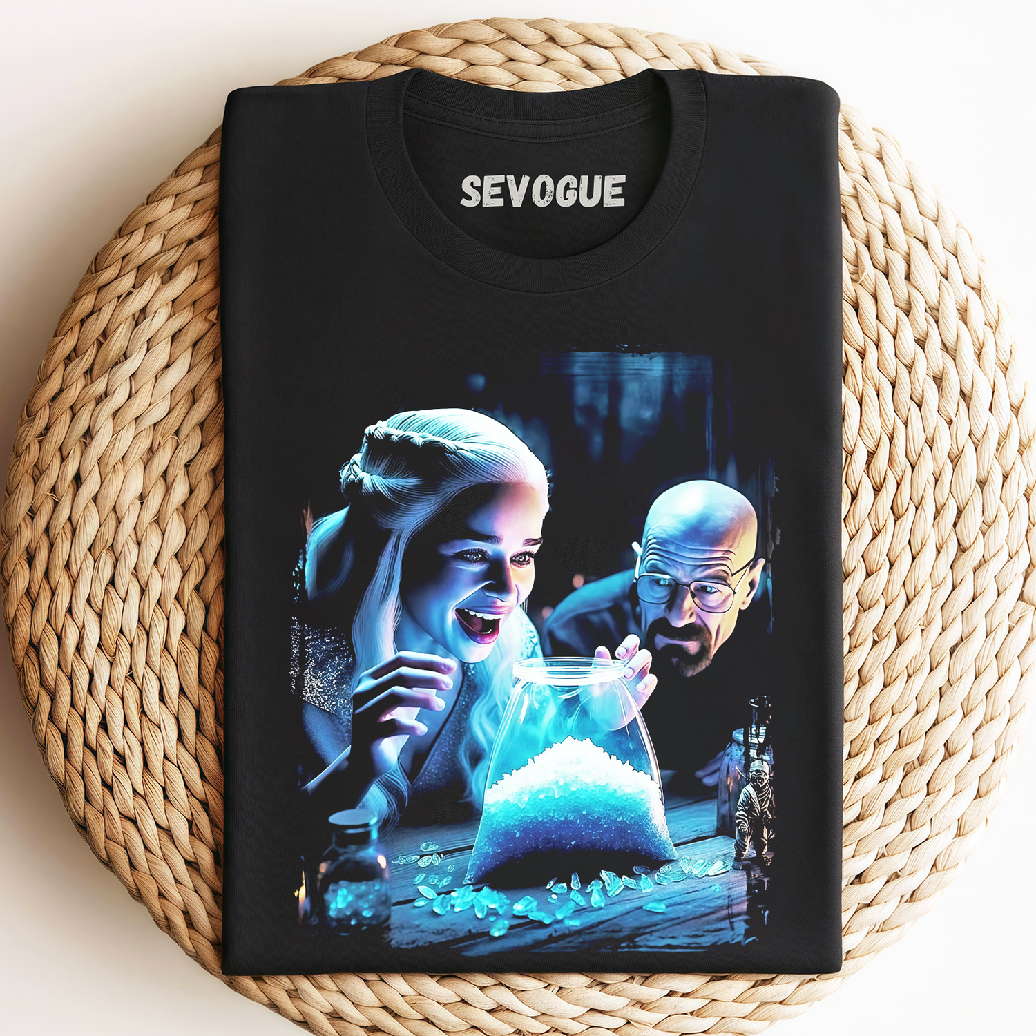 Heisenberg Khaleesi Blue Crystal Walter Unisex Tee, Sweatshirt & Hoodie