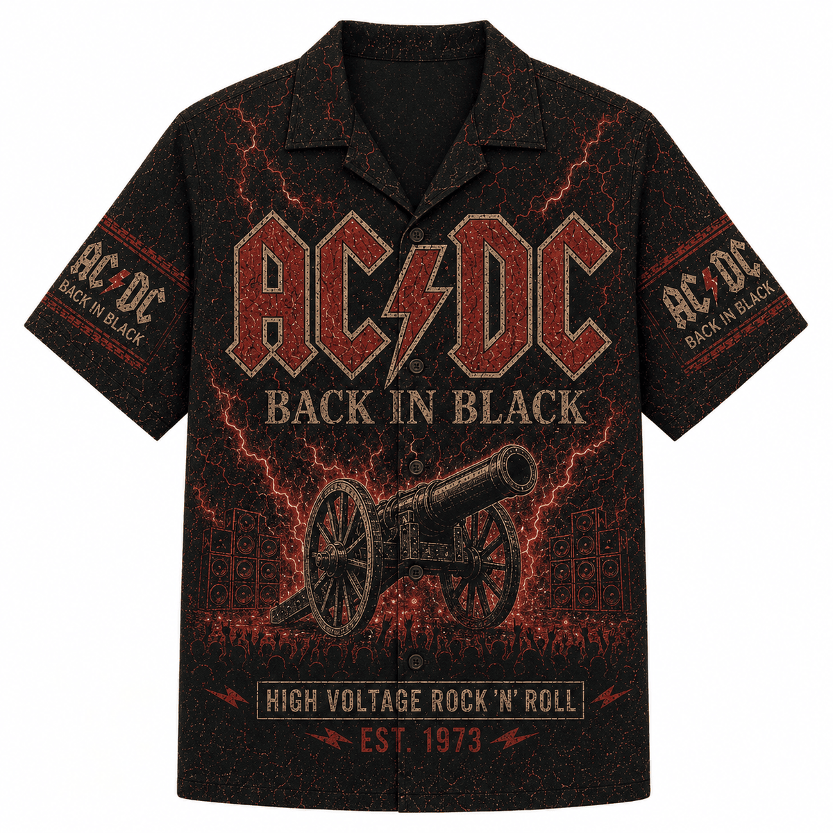 High Voltage Cannon Rock Hawaiian Shirt