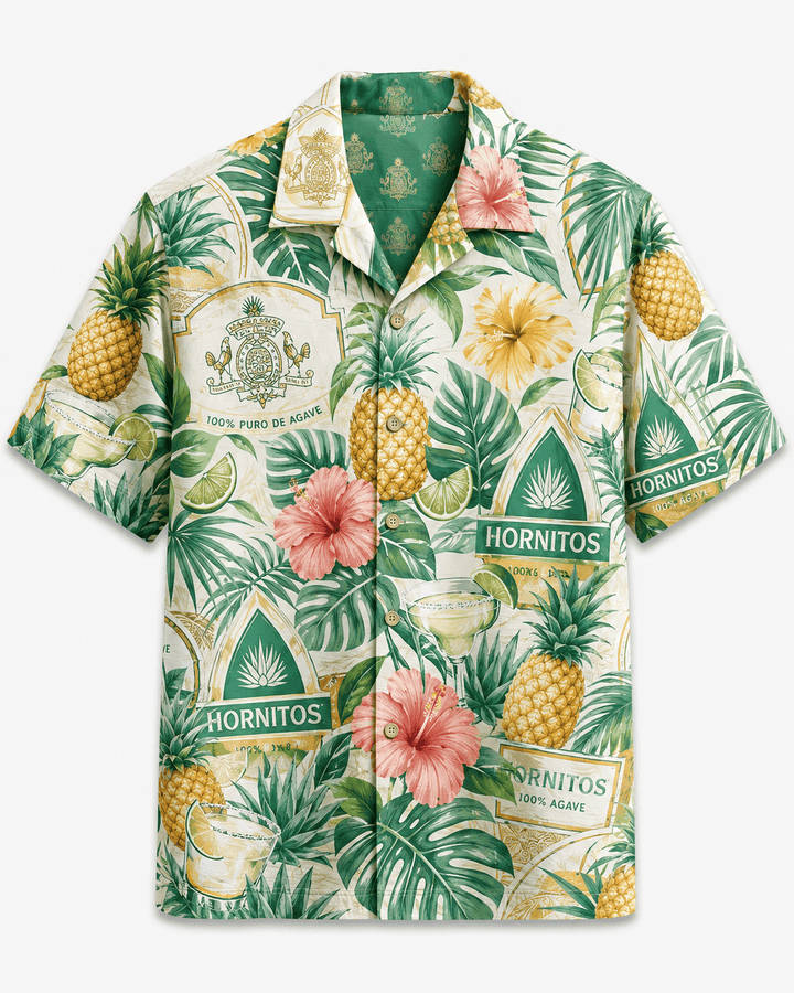 Hornitos Tropical Pineapple Hawaiian Shirt