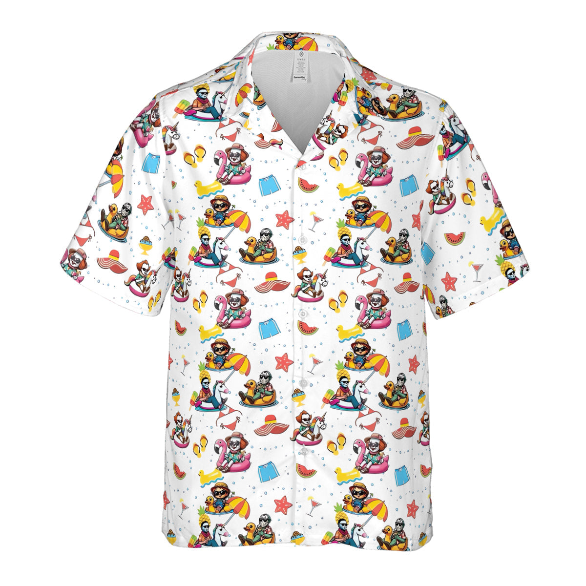 Horror Beach Hawaiian Shirt