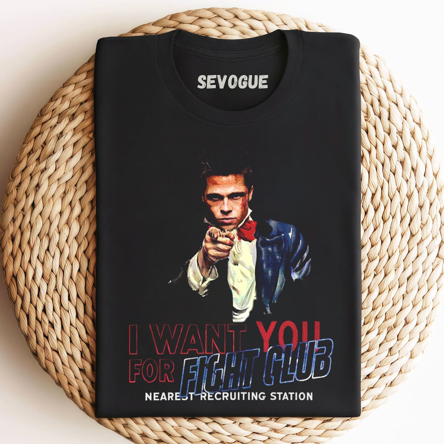 I Want YOU for Fight Club Brad Pitt Uncle Sam  Unisex Tee, Sweatshirt & Hoodie
