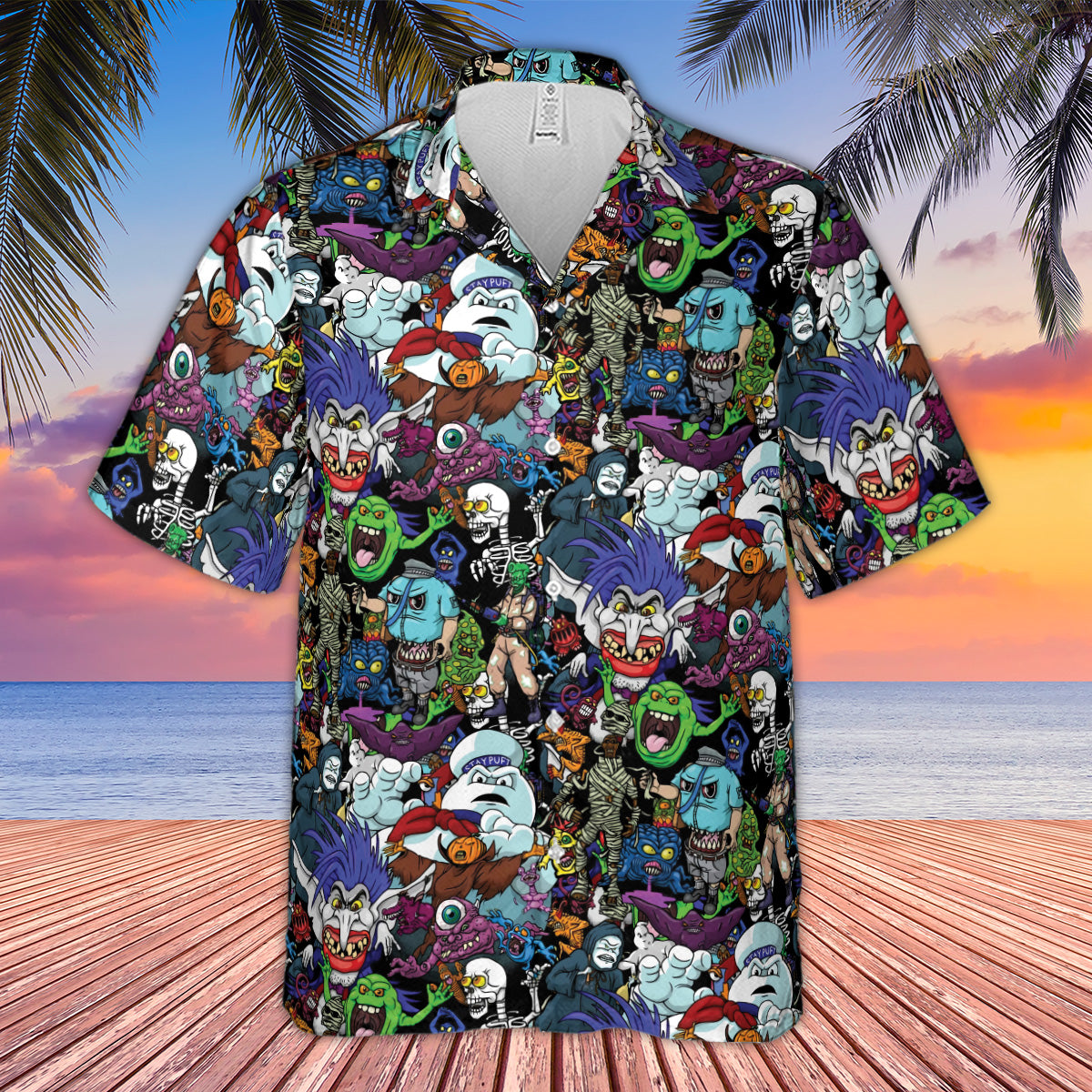 I Ain't Afraid Of No Ghosts Hawaiian Shirt