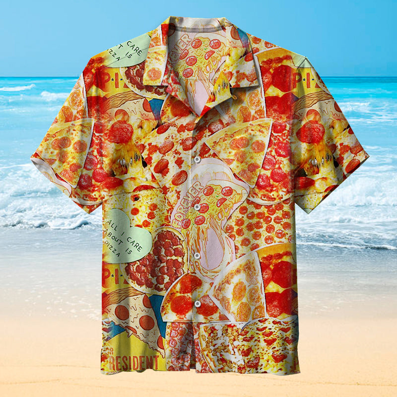 I Always Like Pizza |Unisex Hawaiian Shirt