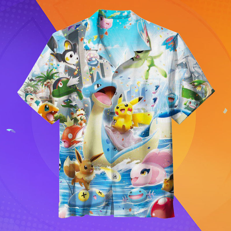 I Love Pokémon Unisex Hawaiian Shirt