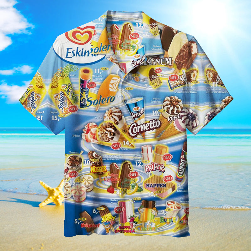 Ice Creams Unisex Hawaiian Shirt