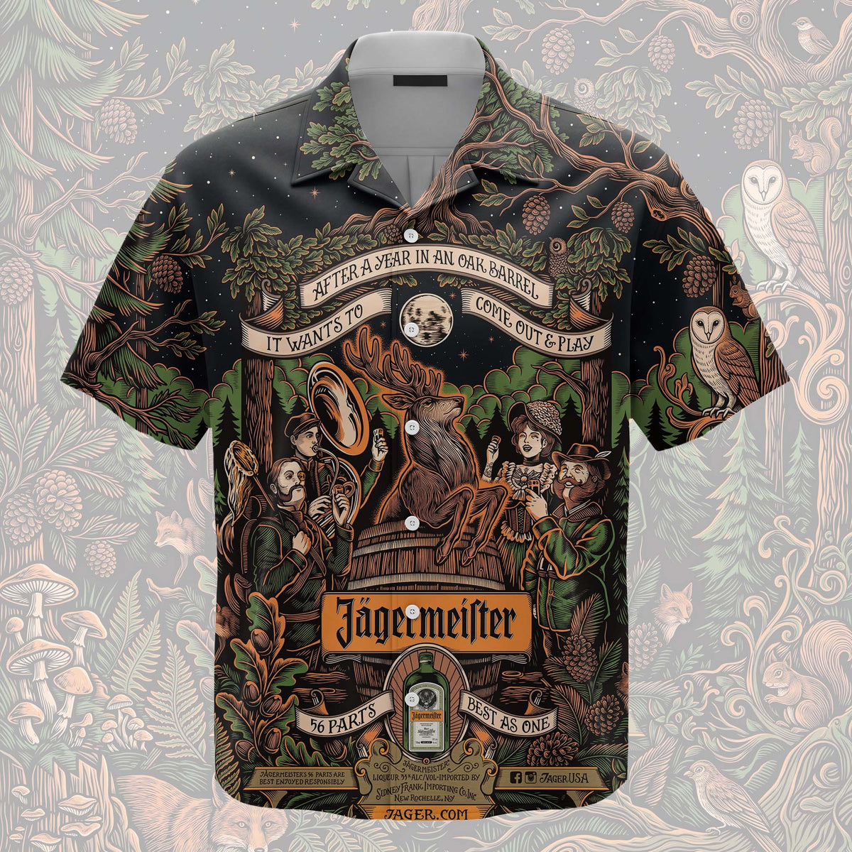 Jagermeister Universal Hawaiian Shirt