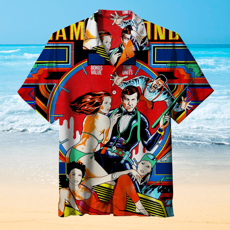 James Bond pinball |Unisex Hawaiian Shirt