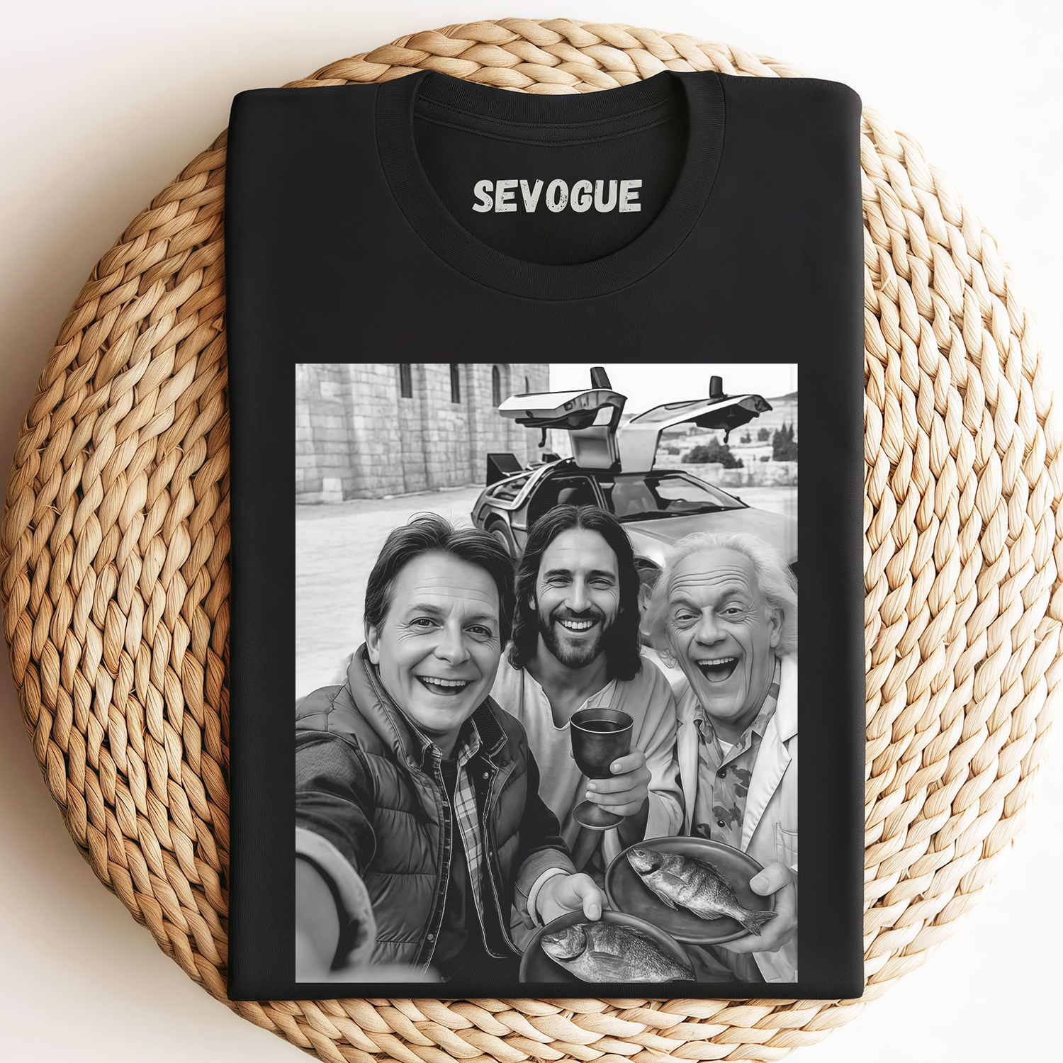 Jesus & Back To The Future Unisex Tee, Sweatshirt & Hoodie