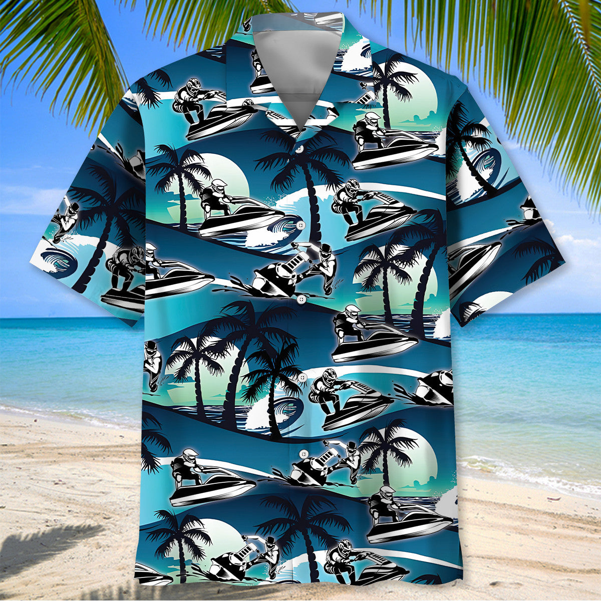 Jet Ski Racing Hawaiian Shirt