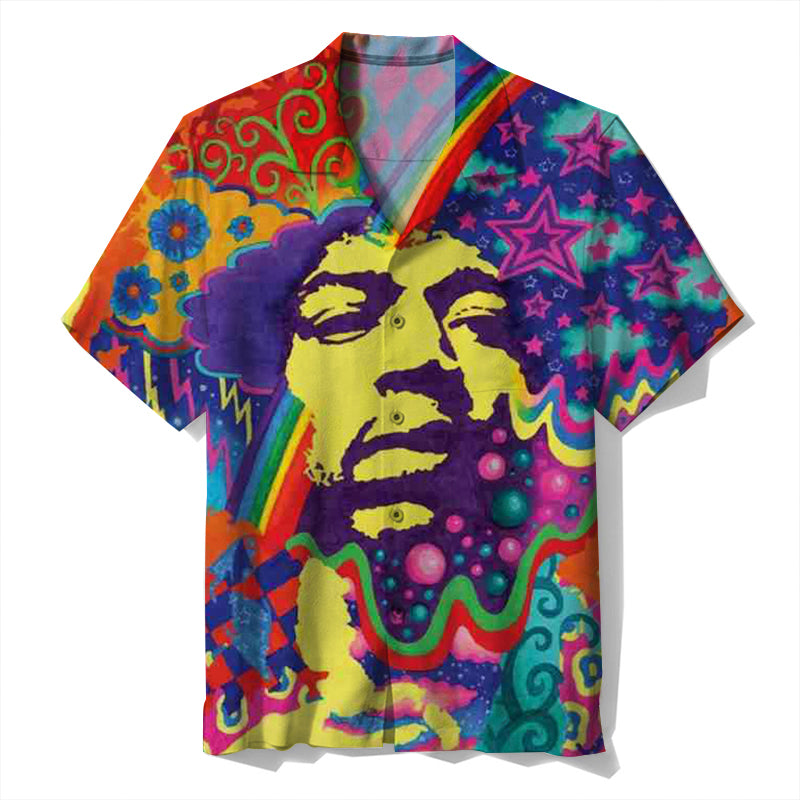 Jimi Hendrix Unisex Hawaiian Shirt
