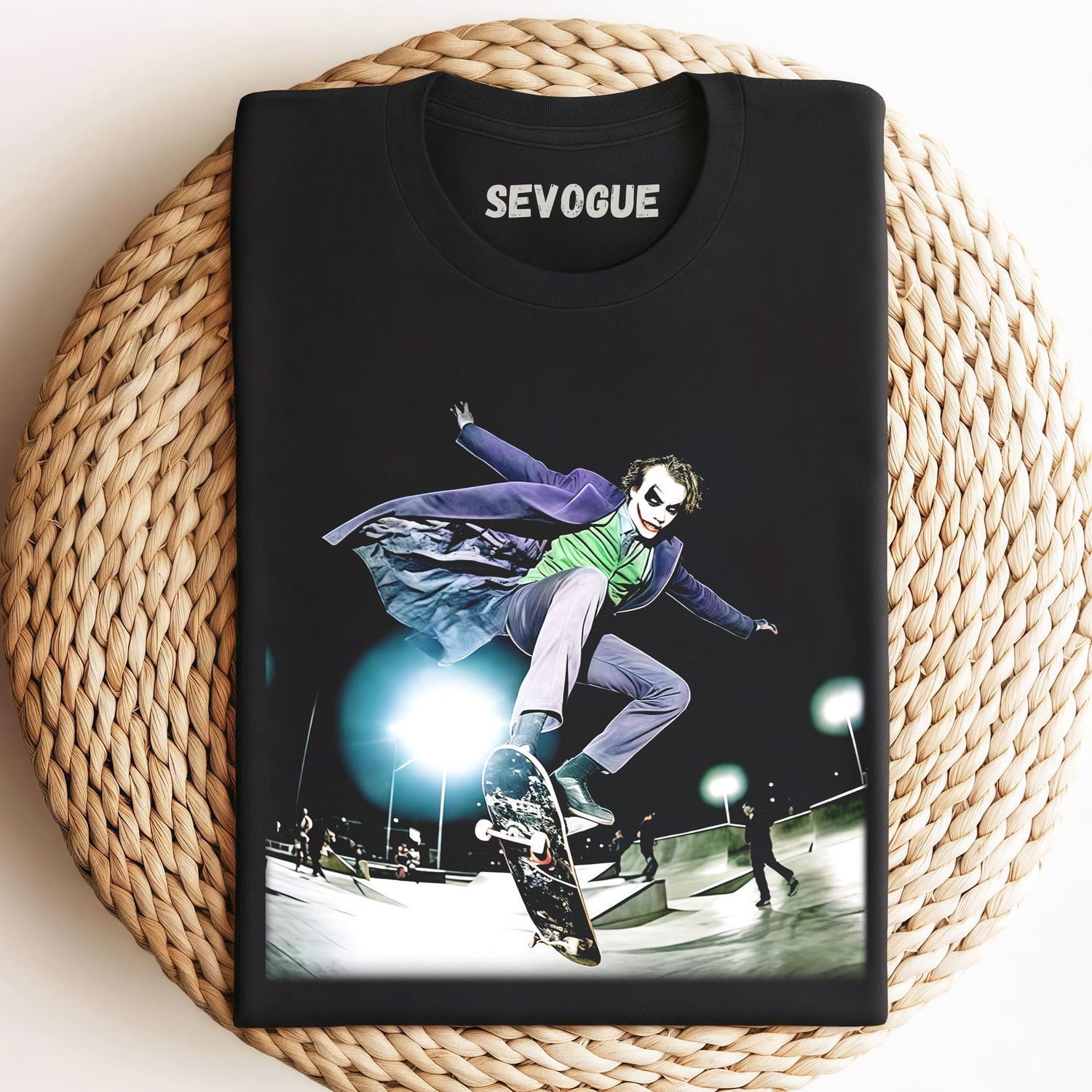 Joker On Skateboard Unisex Tee, Sweatshirt & Hoodie