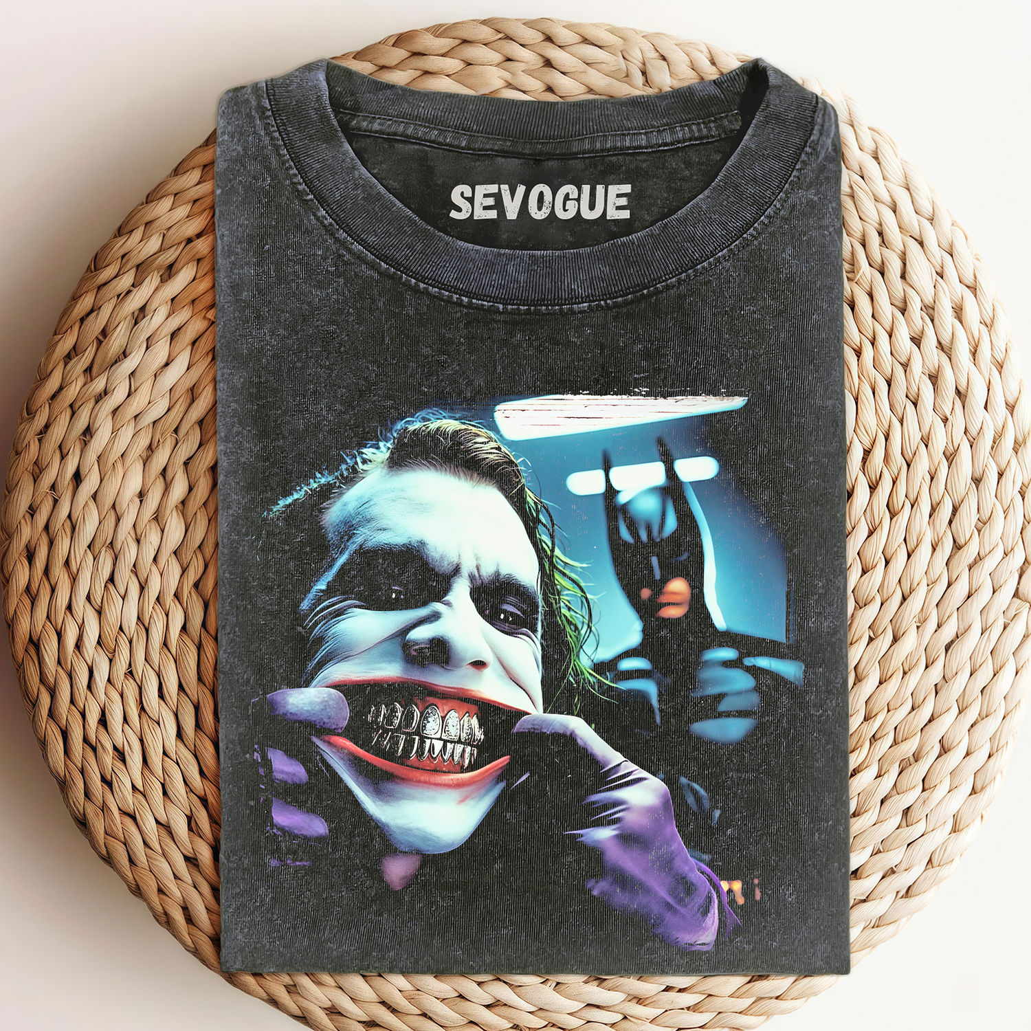 Joker Smile With Batman Unisex Tee, Sweatshirt & Hoodie