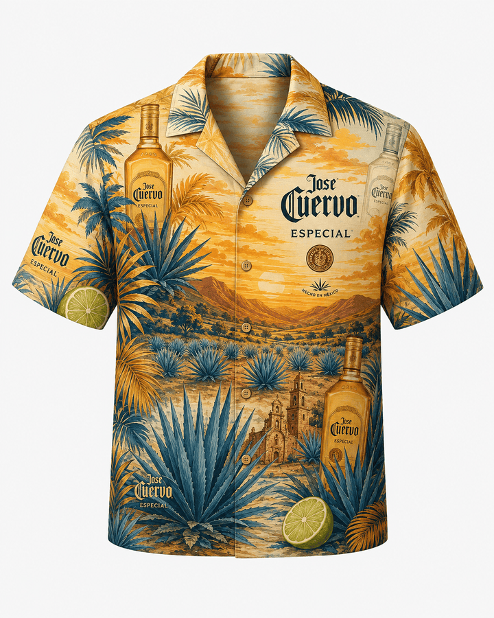 Jose Cuervo Especial Agave Sunset Hawaiian Shirt