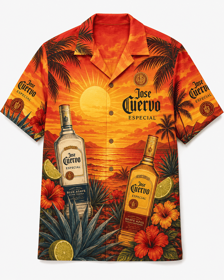 Jose Cuervo Tropical Sunset Hawaiian Shirt