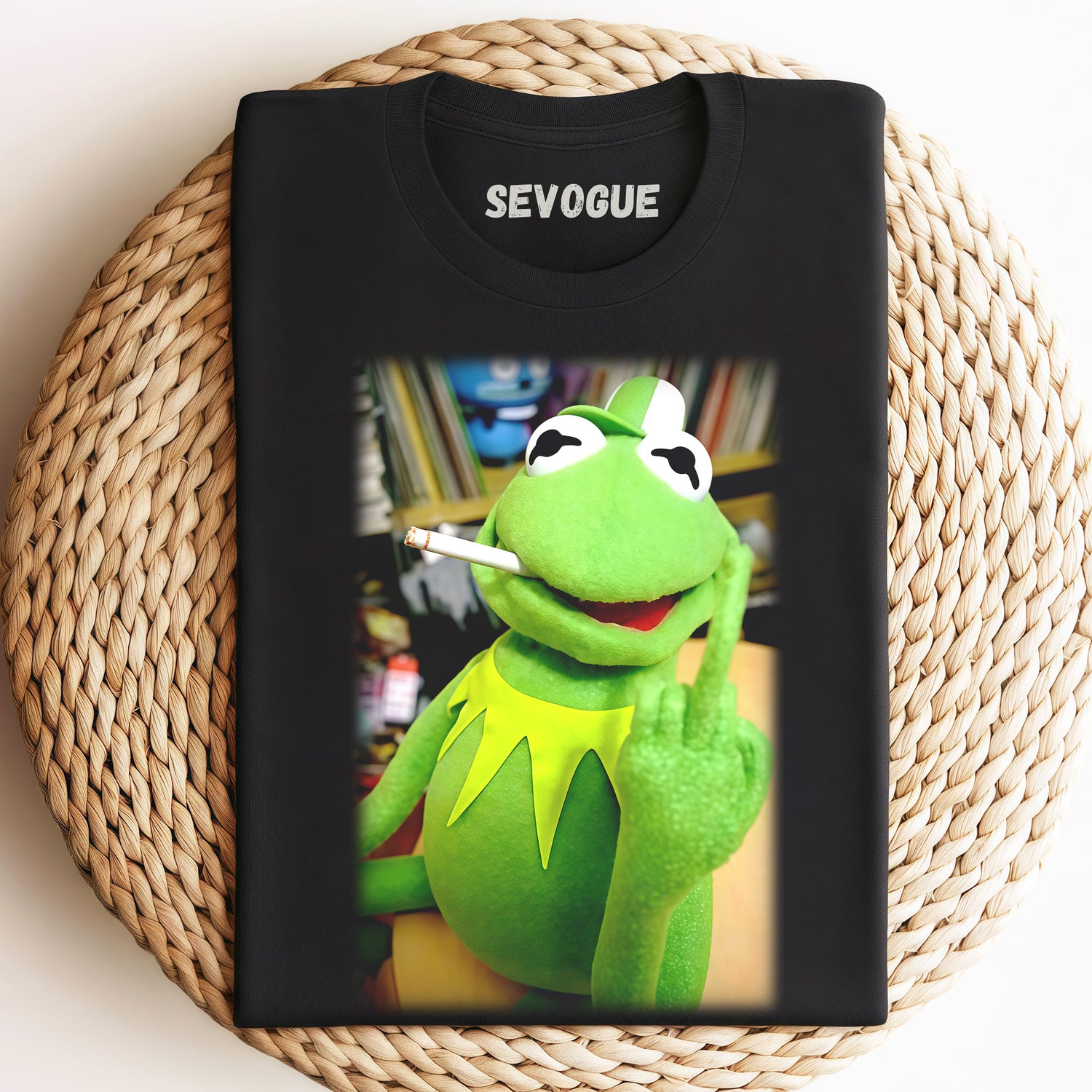 Kermit The Frog Giving The Middle Finger Unisex Tee, Sweatshirt & Hoodi