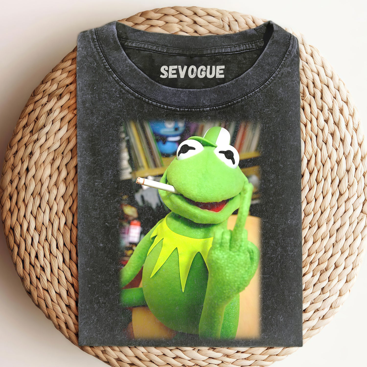 Kermit The Frog Giving The Middle Finger Unisex Tee, Sweatshirt & Hoodi