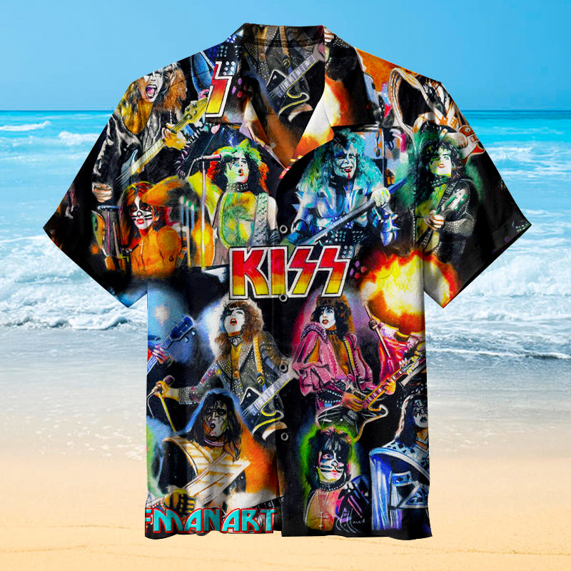 Kiss Band Hawaiian Shirt