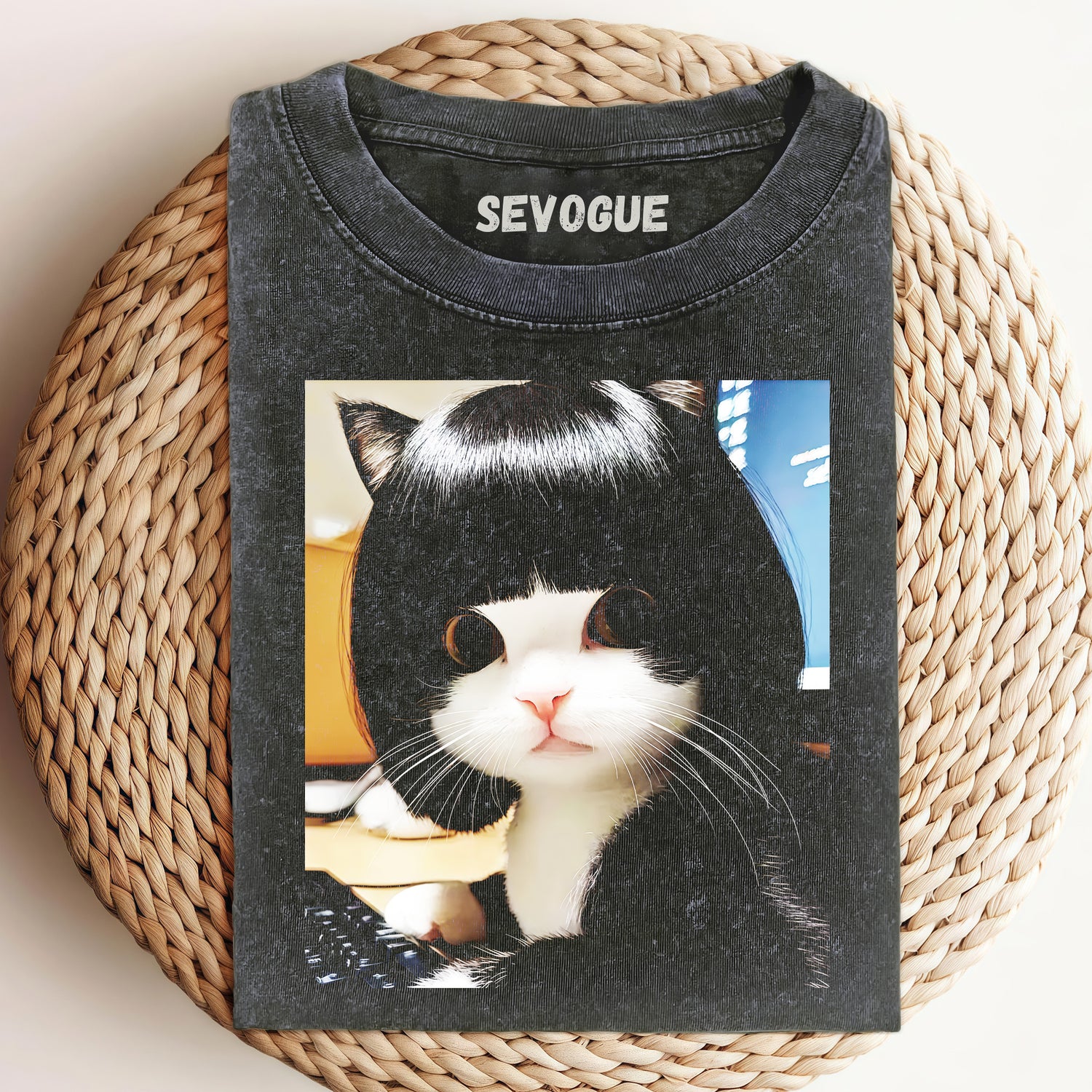 Kitten Wearing A Wig Unisex Tee, Sweatshirt & Hoodie