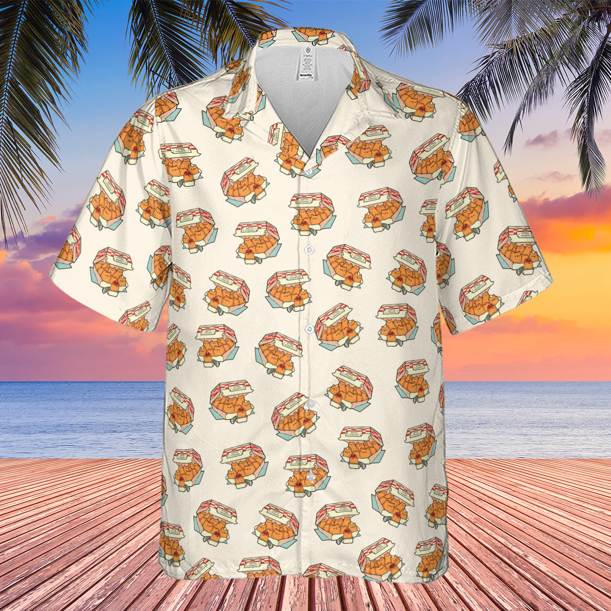 Kitten Nuggets Pattern Hawaiian Shirt