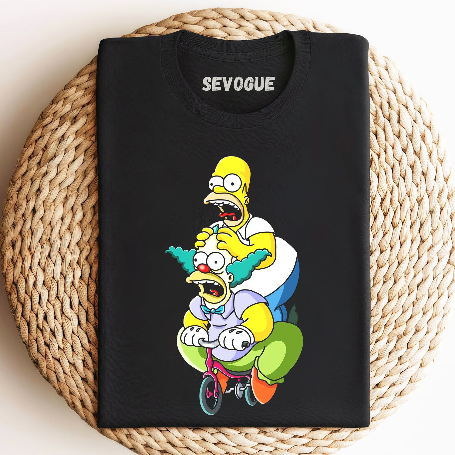 Krusty The Clown Carries Homer Simpson Unisex Tee, Sweatshirt & Hoodi