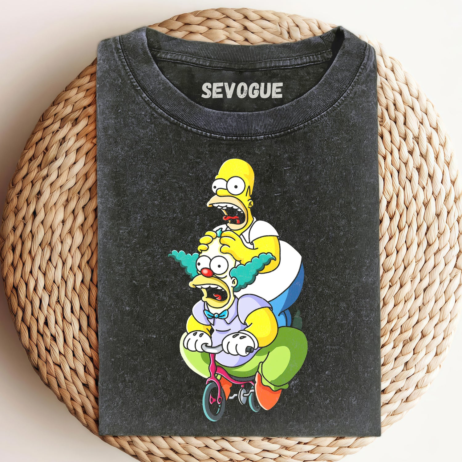 Krusty The Clown Carries Homer Simpson Unisex Tee, Sweatshirt & Hoodi