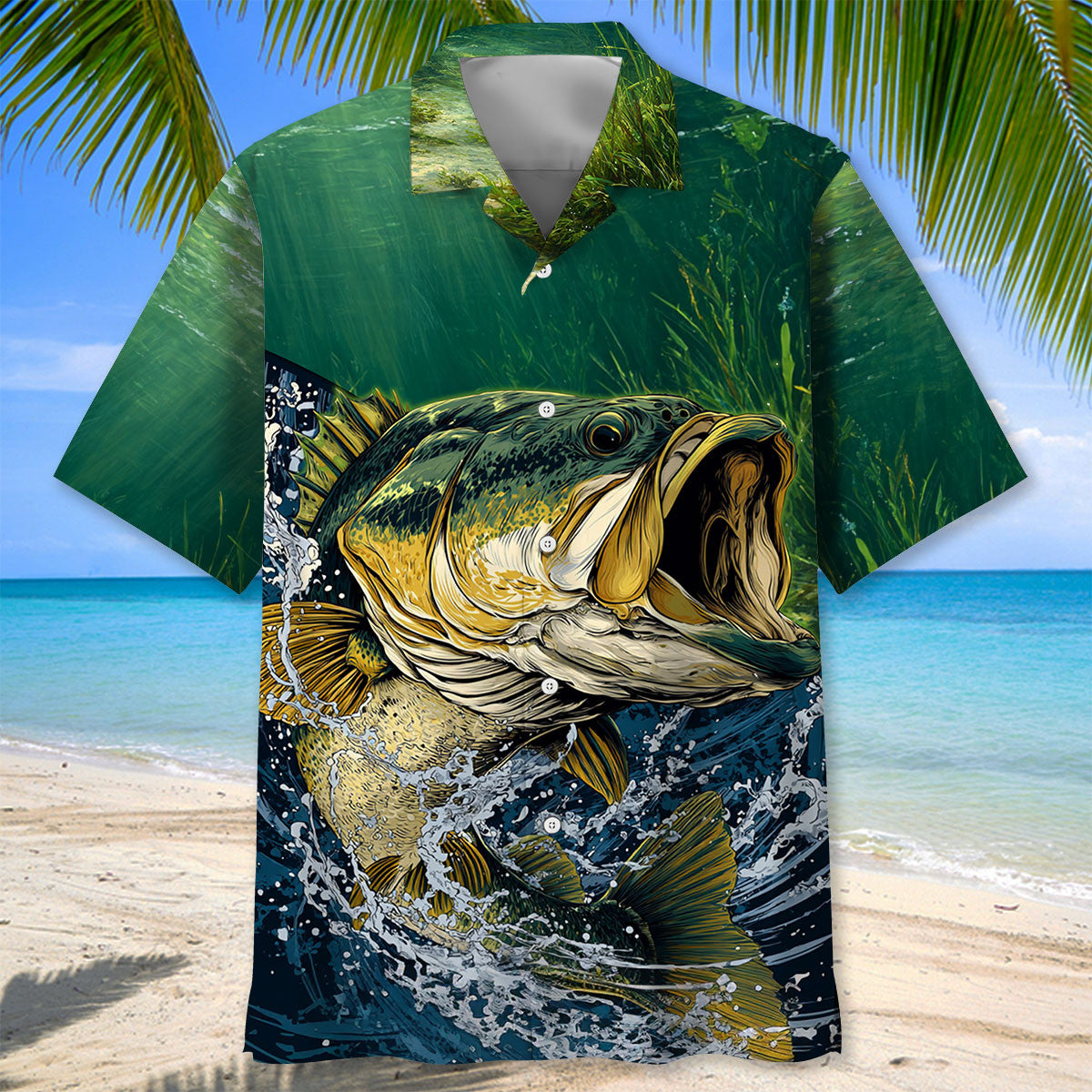 Largemouth Bass Vintage Hawaiian Shirt