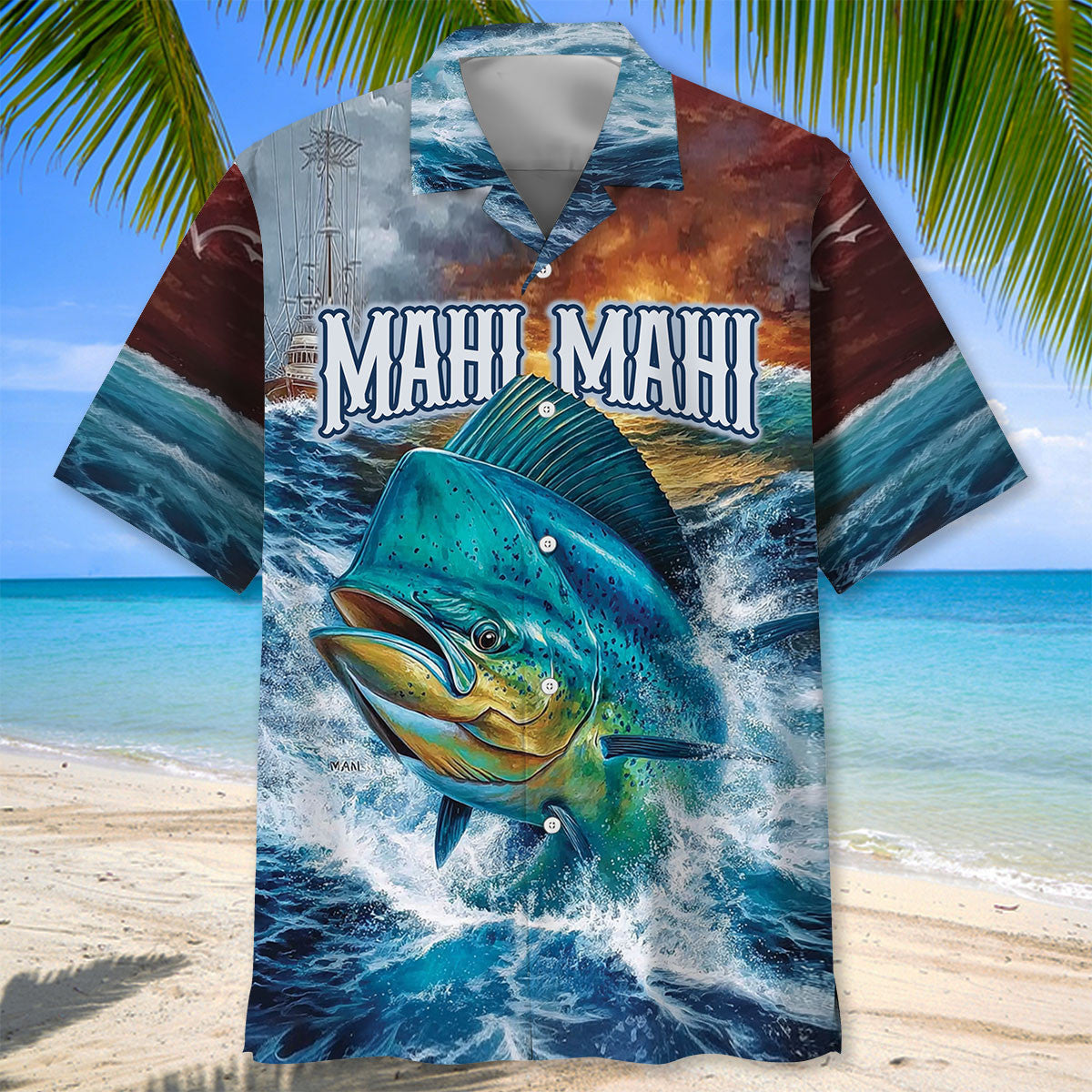 Legend Mahi Mahi Fish Hawaiian Shirt
