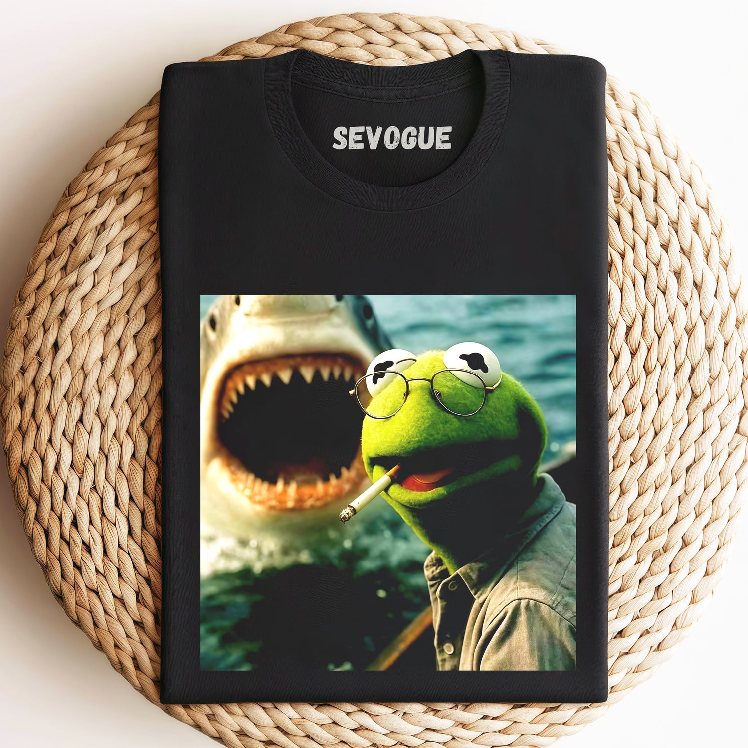 Little Frog And Big Shark Unisex Tee, Sweatshirt & Hoodi