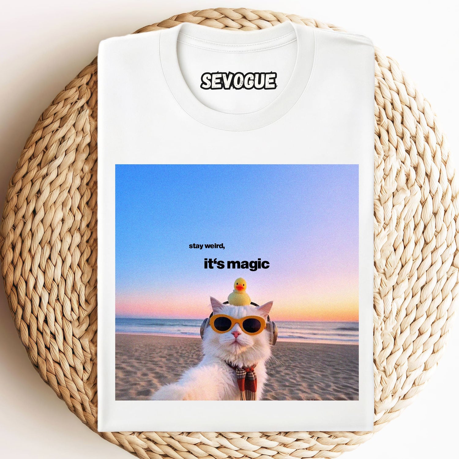 Lo-Fi Magic Cat Unisex Tee, Tank Top, Layered LS, Sweatshirt & Hoodie