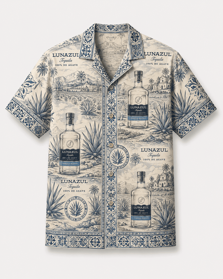 Lunazul Heritage Agave Hawaiian Shirt