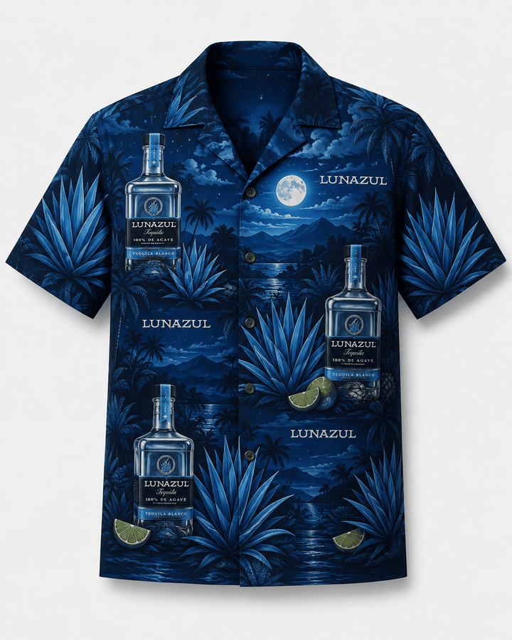 Lunazul Midnight Agave Hawaiian Shirt