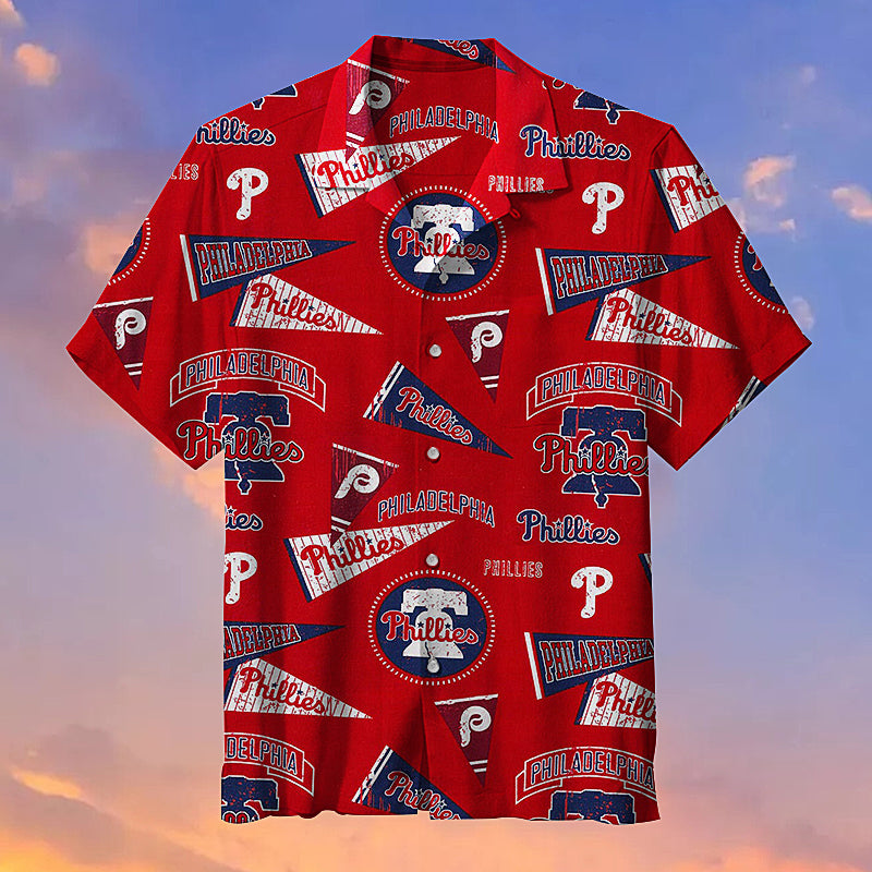 MLB Philadelphia Phillies Retro Hawaiian shirt