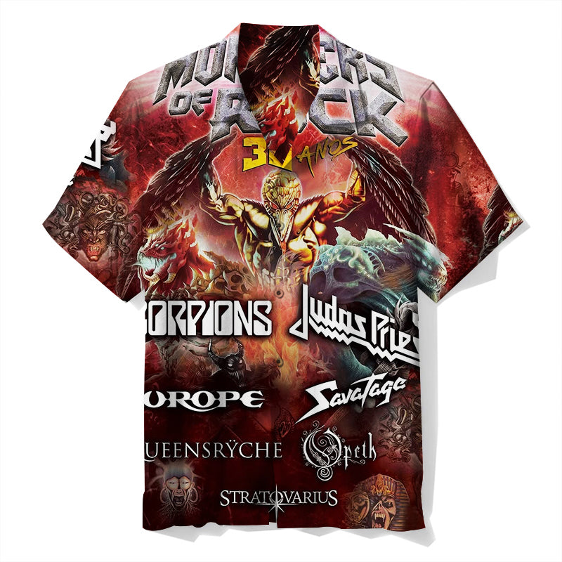MONSTERS OF ROCK Unisex Hawaiian Shirt