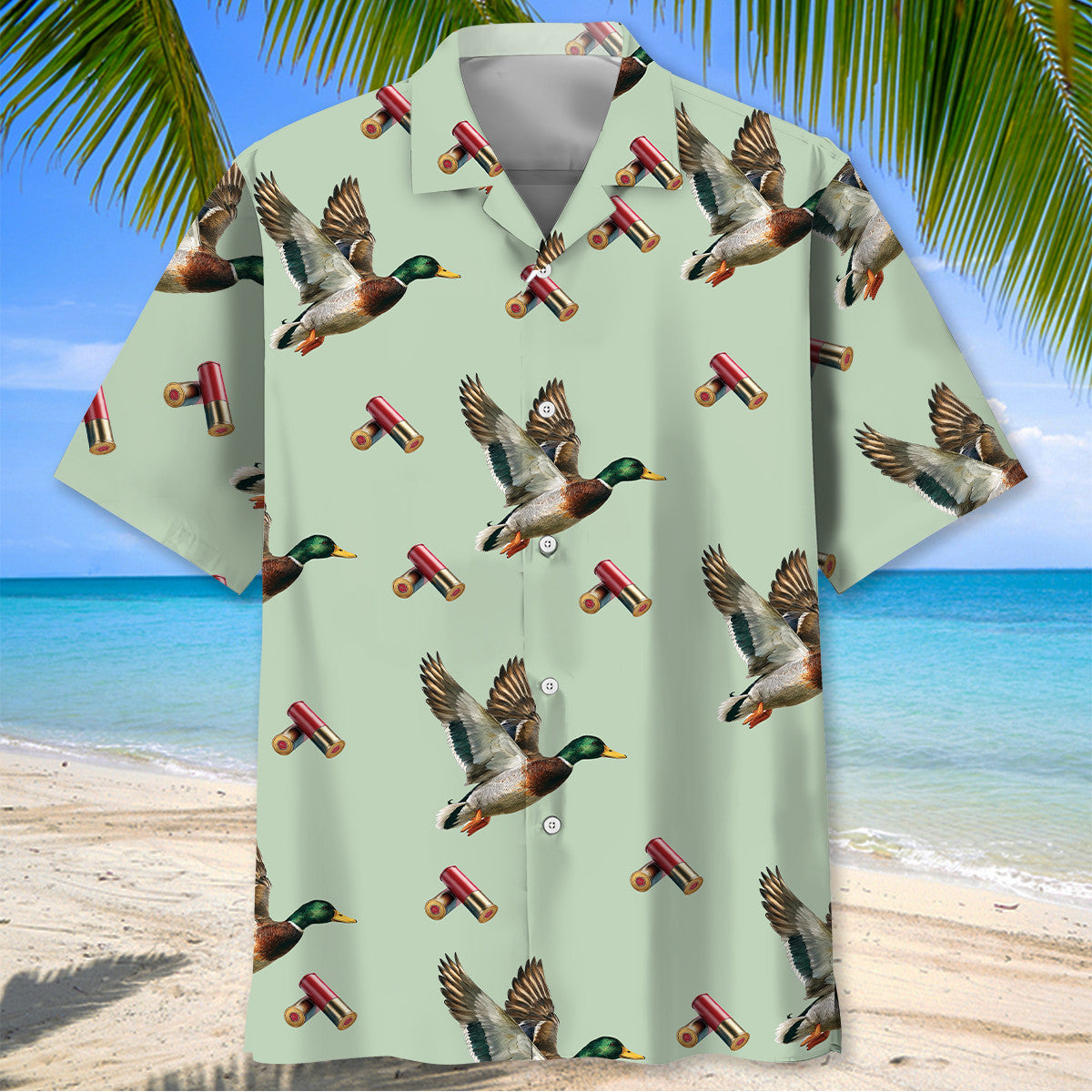 Mallard Duck Hunting Hawaiian Shirt