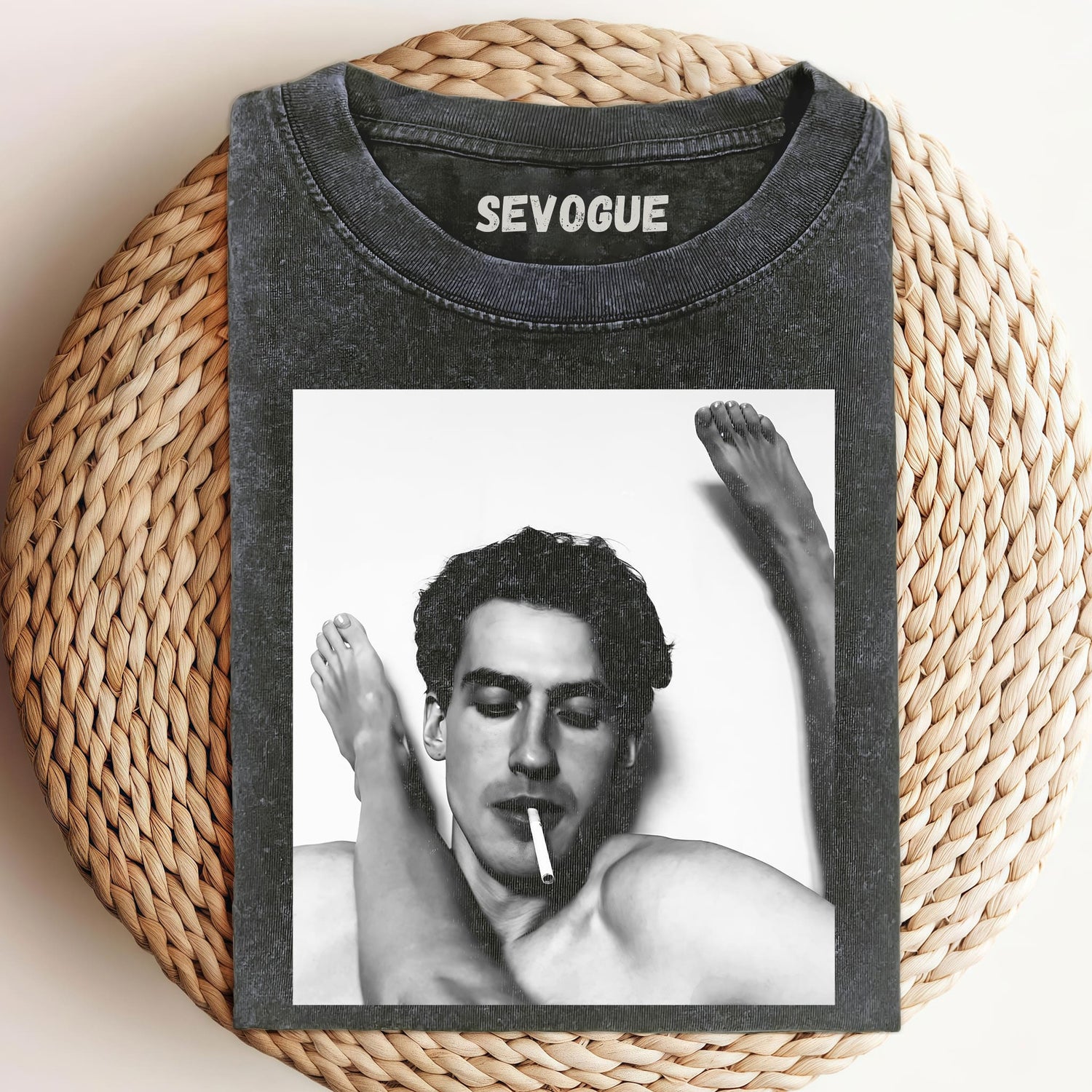 Man Smoking Retro Unisex Tee, Sweatshirt & Hoodie
