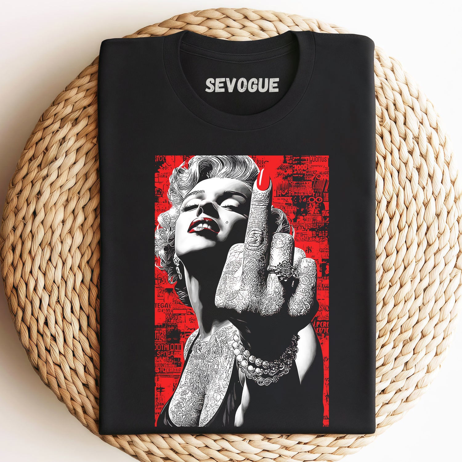 Marilyn Monroe Gives The Middle Finger Unisex Tee, Sweatshirt & Hoodi