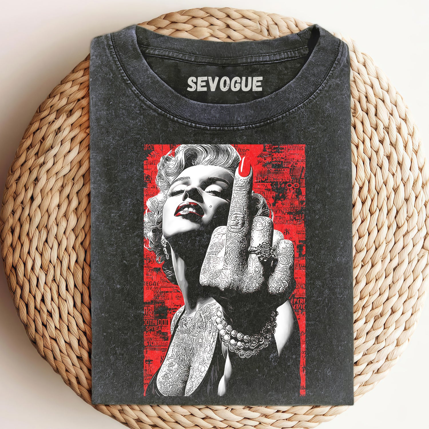 Marilyn Monroe Gives The Middle Finger Unisex Tee, Sweatshirt & Hoodi