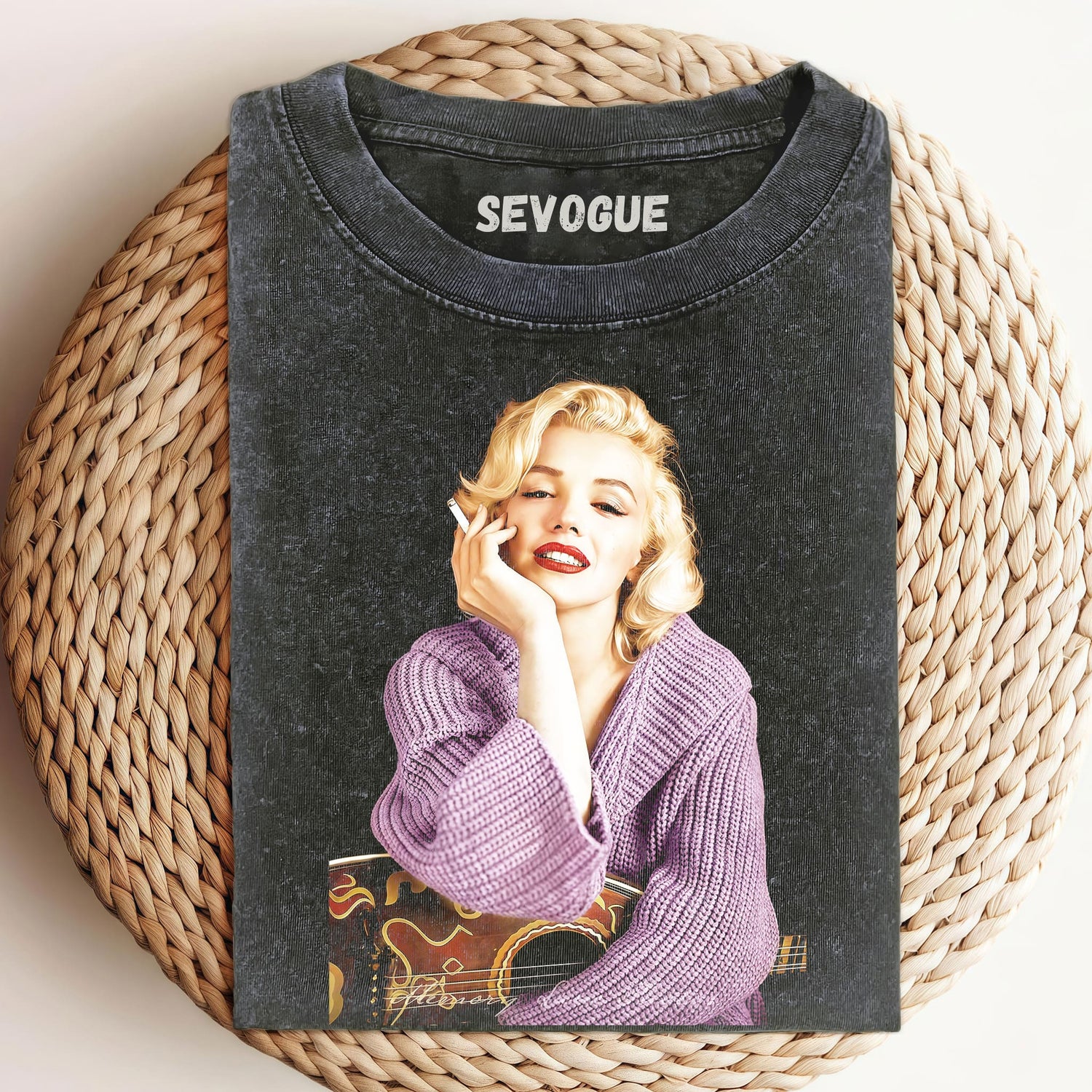 Marilyn Monroe ，Cigarettes And Guitar Unisex Tee, Sweatshirt & Hoodie
