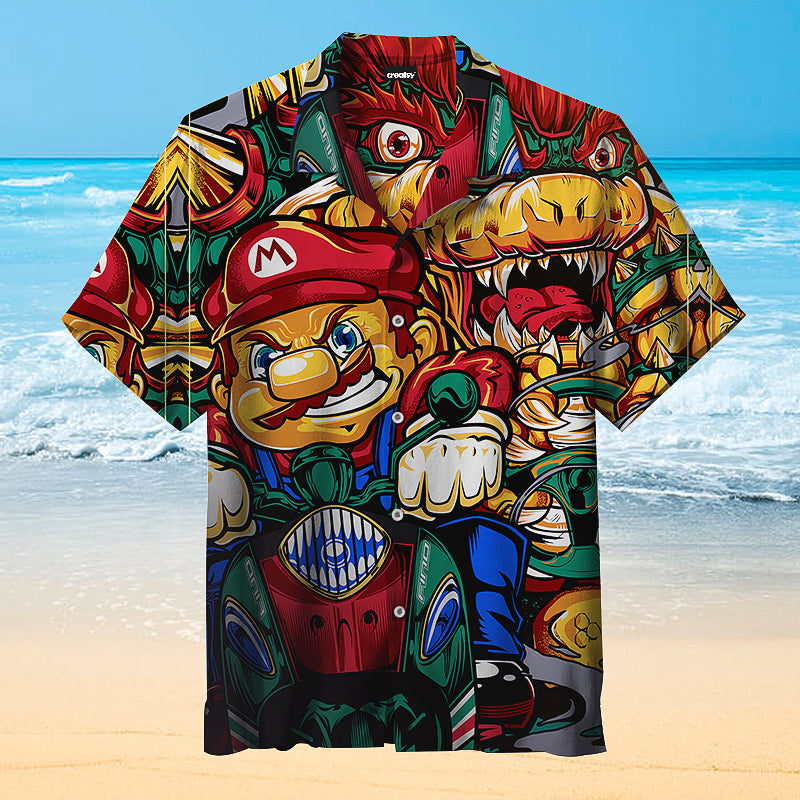 Mario brothers racing Universal Hawaiian Shirt