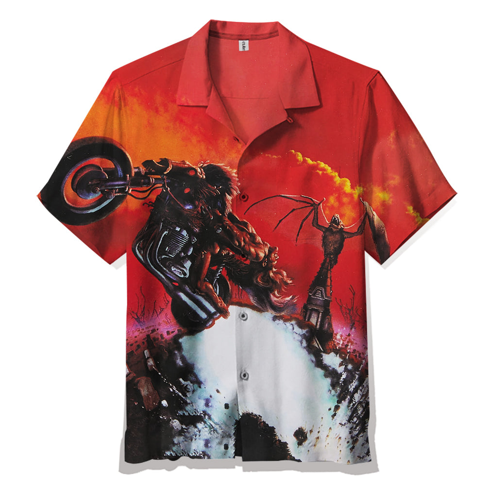 Meat Loaf-Bat Out Of Hell  Unisex Hawaiian Shirt