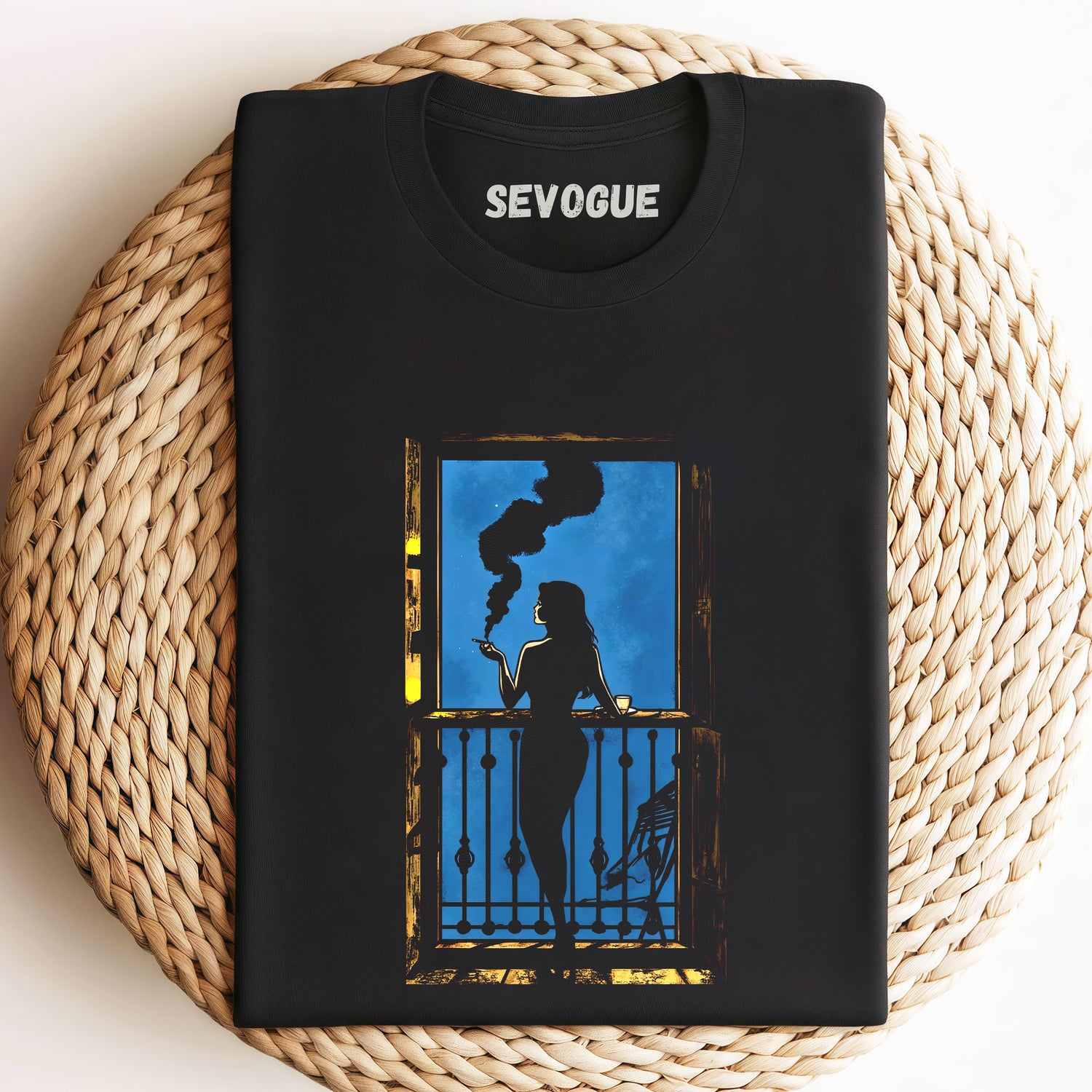 Melancholic Woman On The Door Unisex Tee, Sweatshirt & Hoodi