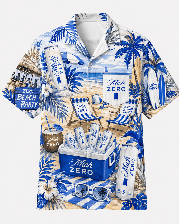 Mich Zero Beach Party Hawaiian Shirt