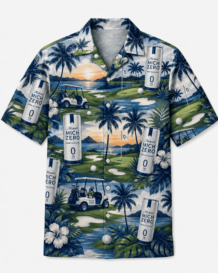 Mich Zero Tropical Golf Hawaiian Shirt
