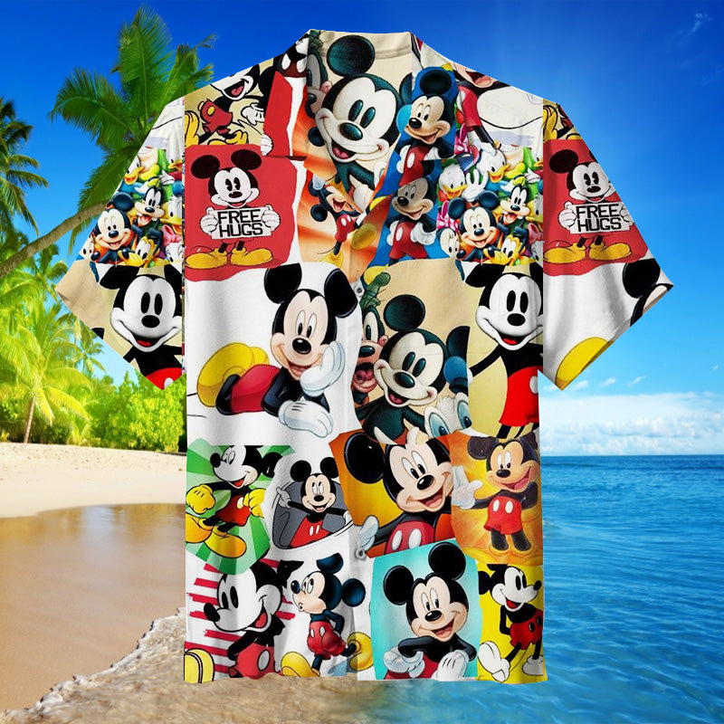 Mickey Mouse Collage Art Unisex Hawaiian Shirt