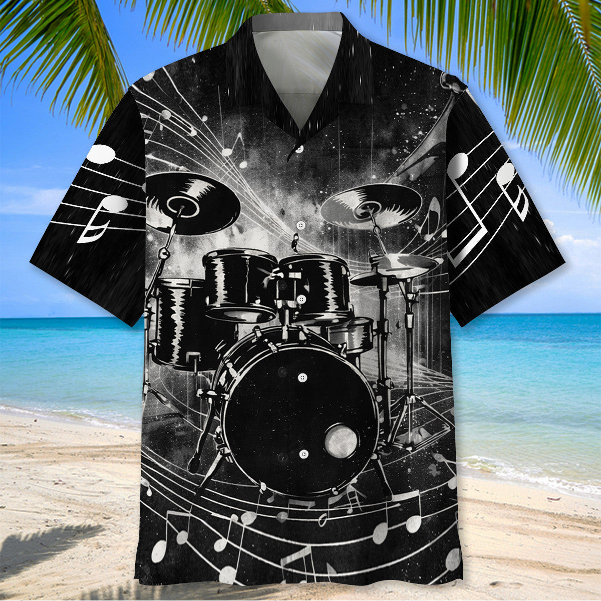 Midnight Drum Symphony Hawaiian Shirt
